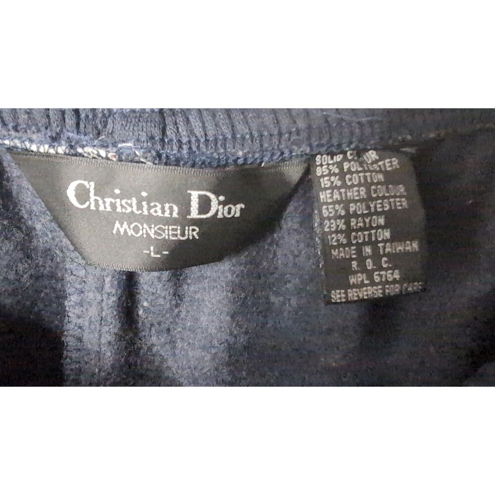 Vintage Dior Tracksuit Set Mens L Colorblock Jacket Pants 90s - Picture 12 of 12